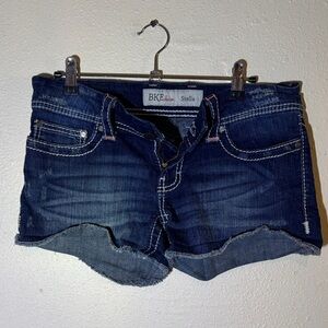 BKE Stella Dark Blue Jean Shorts